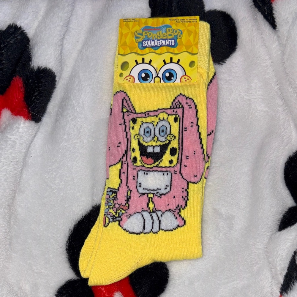 3/$18 bundle SpongeBob SquarePants easter Socks
